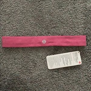 Pink lulu lemon headband